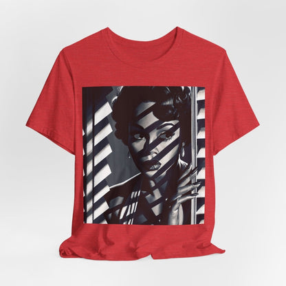 Film Noir Portrait T-Shirt - Afrocentric Art by The Trini Gee