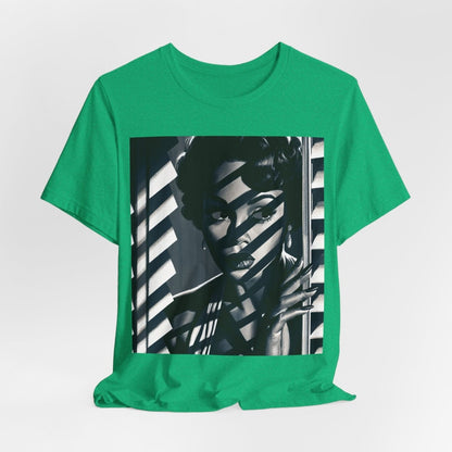 Film Noir Portrait T-Shirt - Afrocentric Art by The Trini Gee