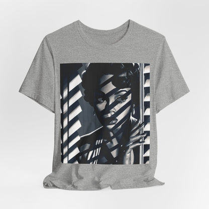 Film Noir Portrait T-Shirt - Afrocentric Art by The Trini Gee