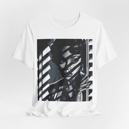 Film Noir Portrait T-Shirt - Afrocentric Art by The Trini Gee