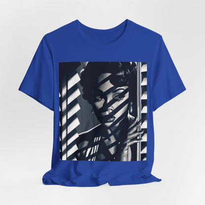 Film Noir Portrait T-Shirt - Afrocentric Art by The Trini Gee