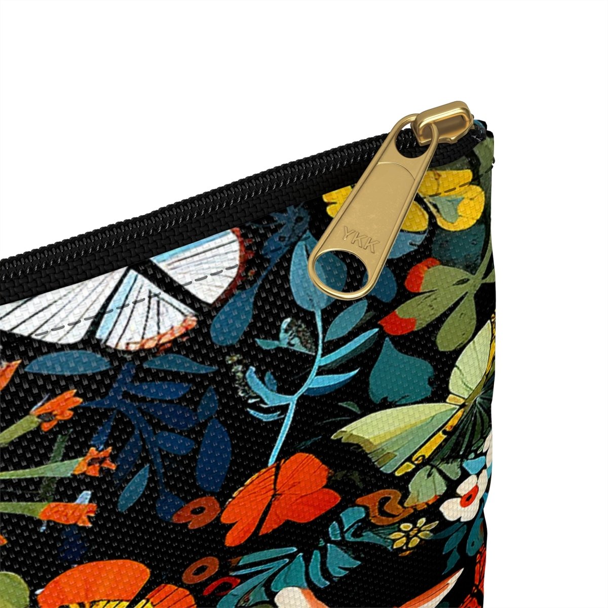 Floral Face Accessory Pouch - Afrocentric Art by The Trini Gee