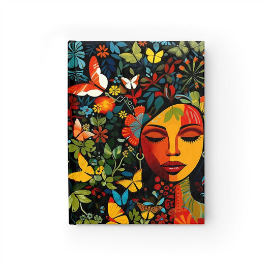 Floral Face Journal - Afrocentric Art by The Trini Gee