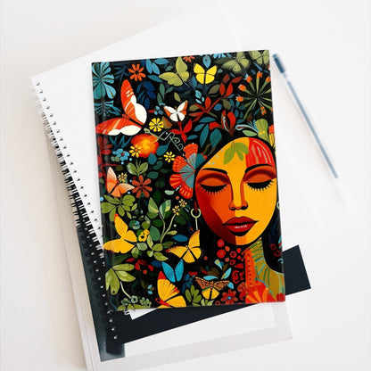 Floral Face Journal - Afrocentric Art by The Trini Gee