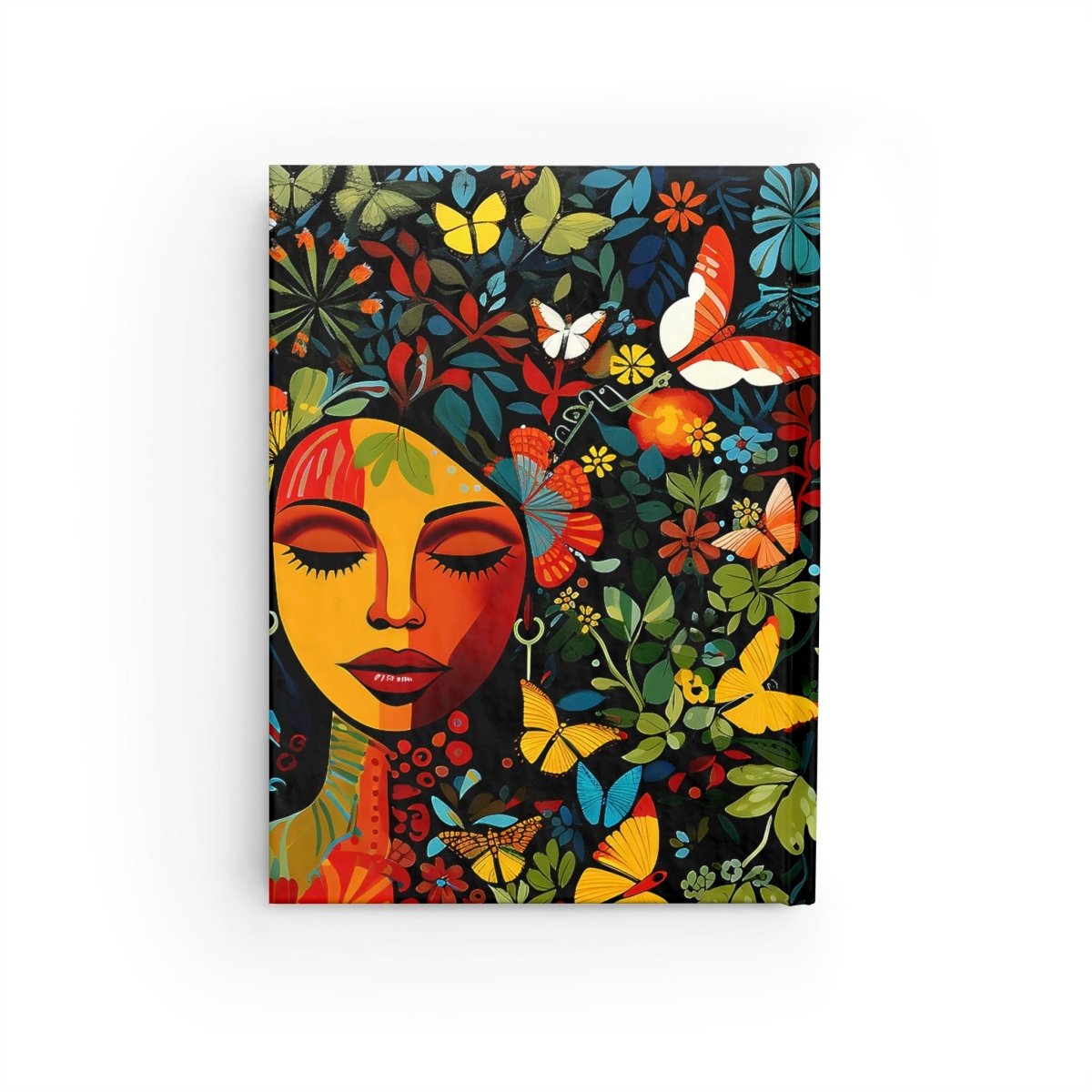 Floral Face Journal - Afrocentric Art by The Trini Gee