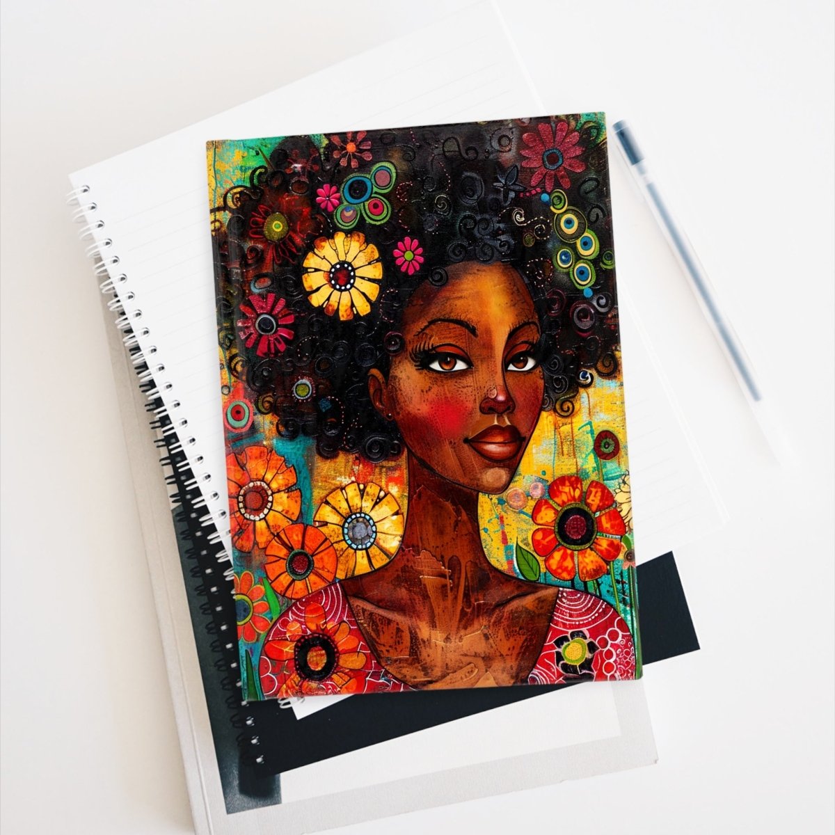 Floral Fro Journal - Afrocentric Art by The Trini Gee