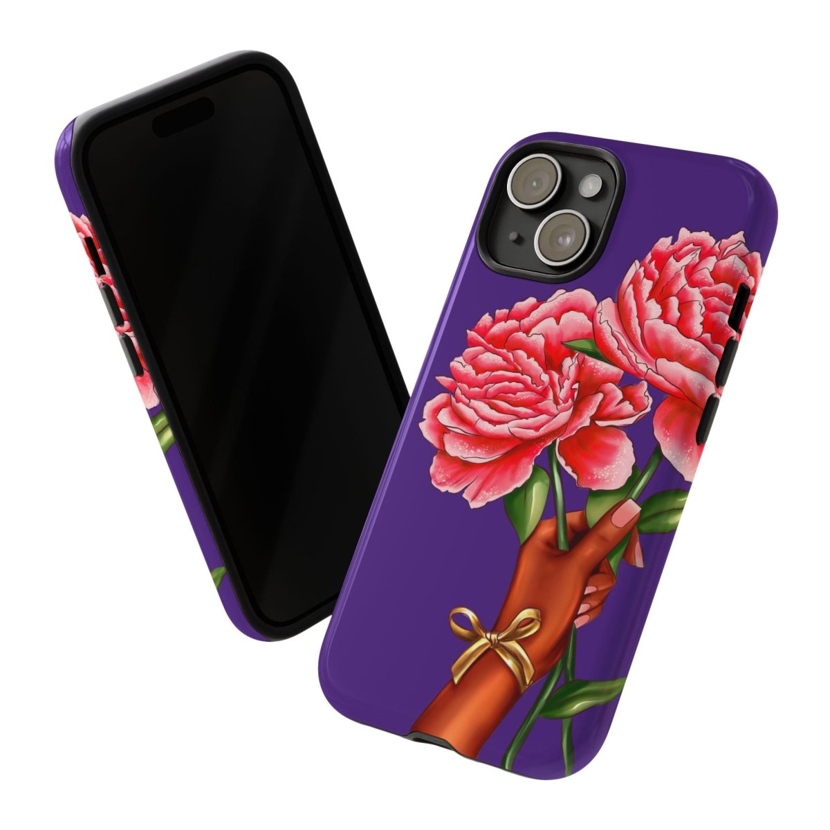 Floral Hand Phone Case - Afrocentric Art by The Trini Gee
