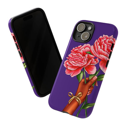 Floral Hand Phone Case - Afrocentric Art by The Trini Gee