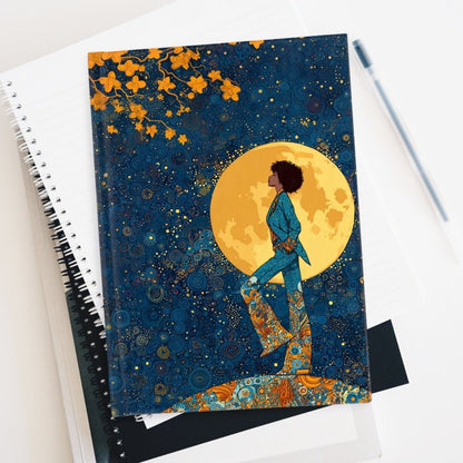 Floral Moon Journal - Afrocentric Art by The Trini Gee
