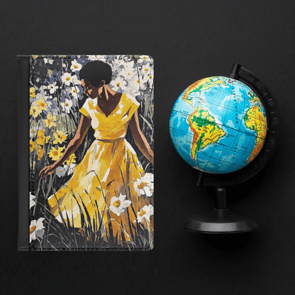 Floral Walk Passport Cover - Afrocentric Art by The Trini Gee