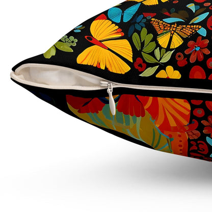 Floral Woman Pillow - Afrocentric Art by The Trini Gee