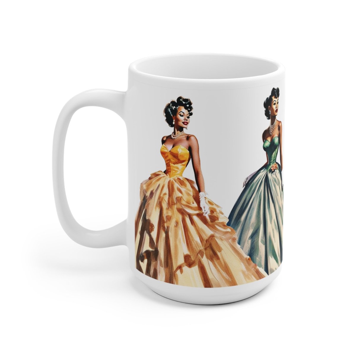 Formal Vintage Women Mug - Afrocentric Art by The Trini Gee