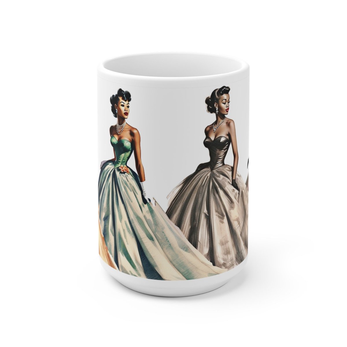 Formal Vintage Women Mug - Afrocentric Art by The Trini Gee