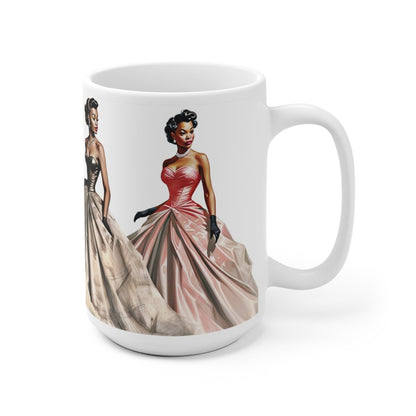 Formal Vintage Women Mug - Afrocentric Art by The Trini Gee