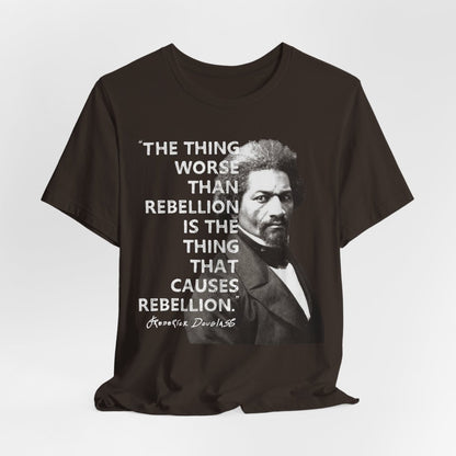 Frederick Douglass Rebellion Shirt - Afrocentric Art by The Trini Gee