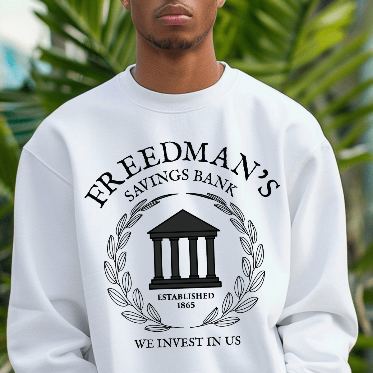 Freedman's Bank Sweatshirt - Afrocentric Art by The Trini Gee