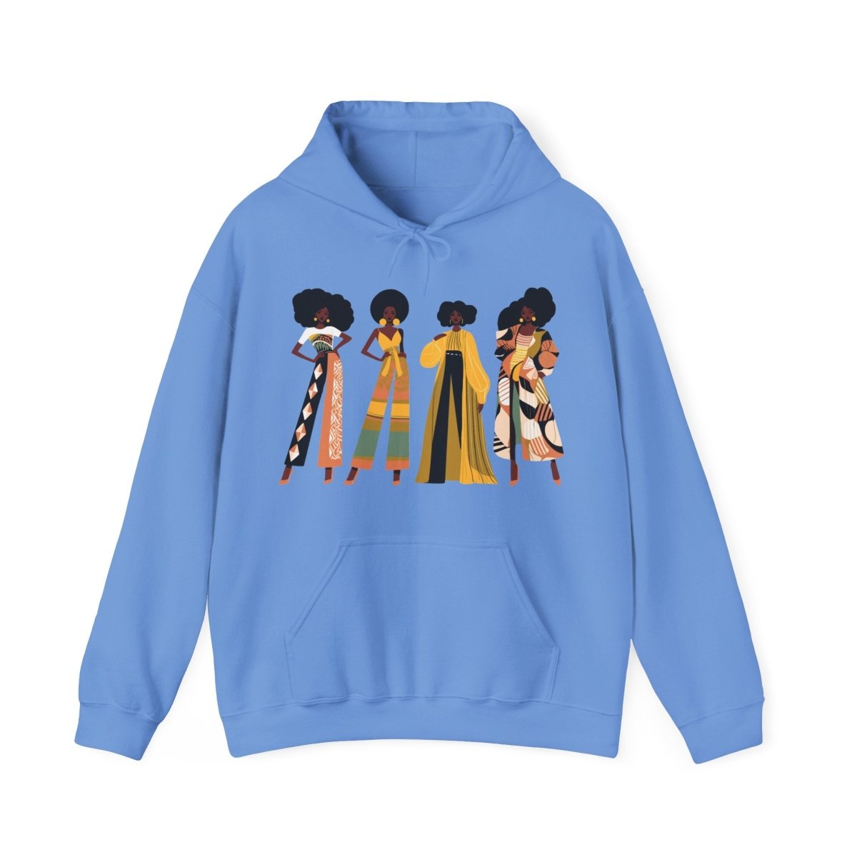 Fro Girls Hoodie - Afrocentric Art by The Trini Gee