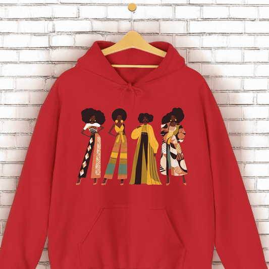 Fro Girls Hoodie - Afrocentric Art by The Trini Gee