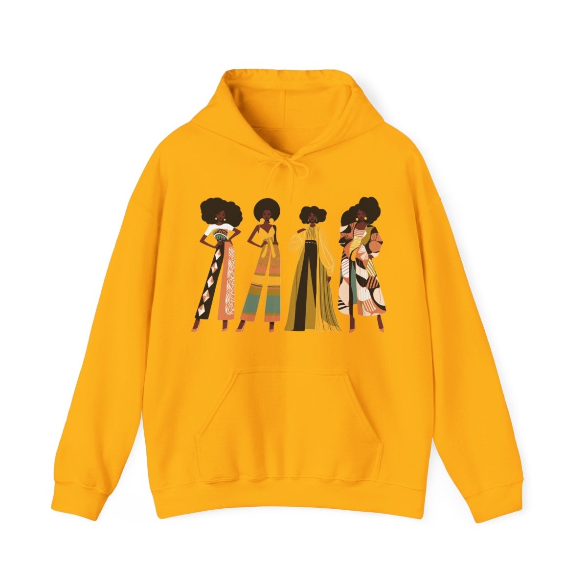 Fro Girls Hoodie - Afrocentric Art by The Trini Gee