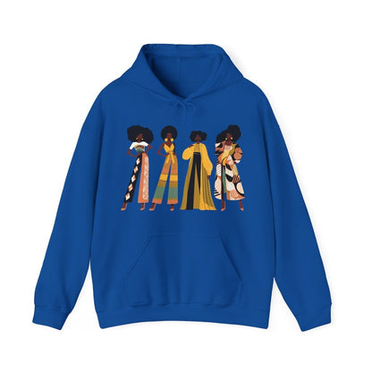 Fro Girls Hoodie - Afrocentric Art by The Trini Gee