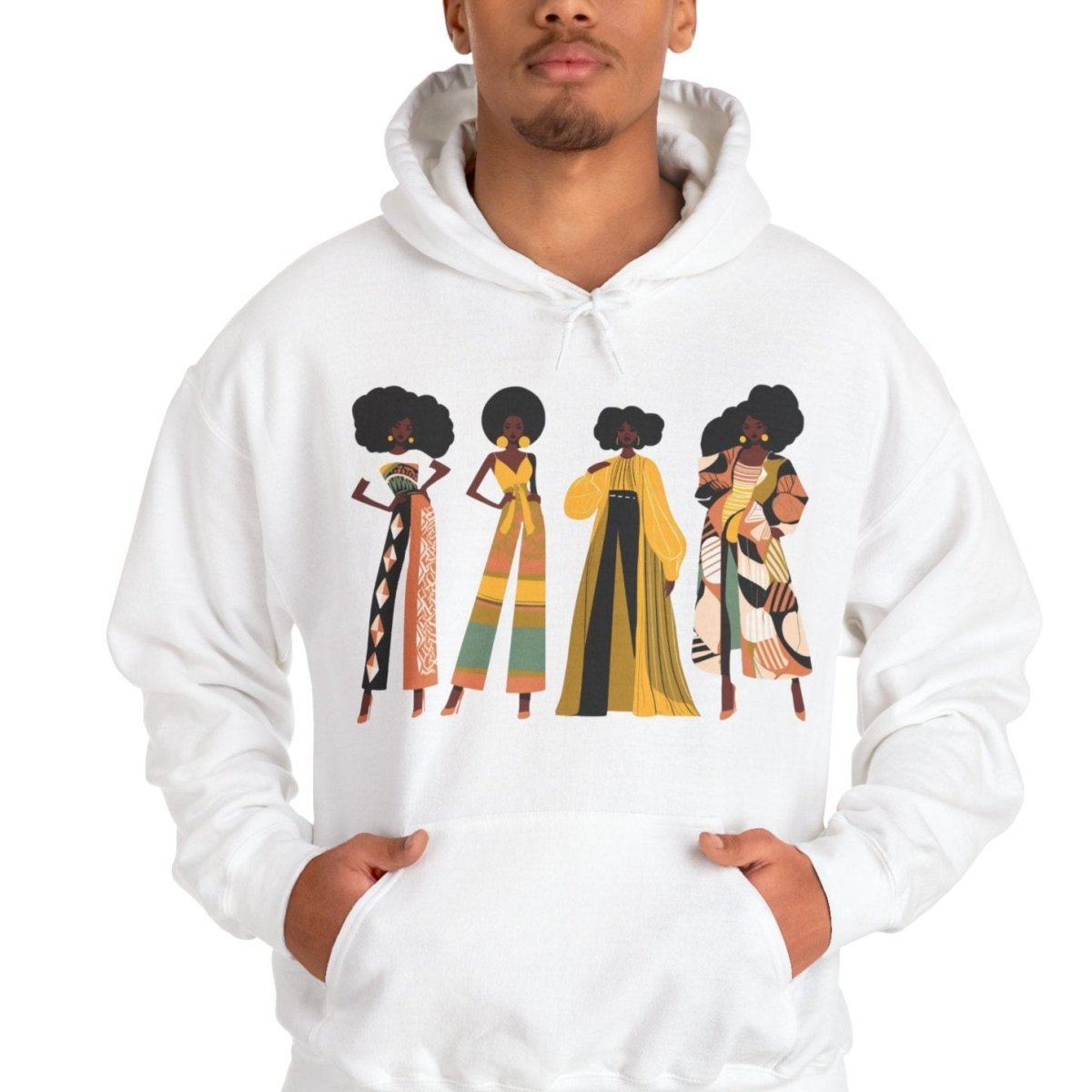 Fro Girls Hoodie - Afrocentric Art by The Trini Gee