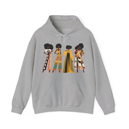 Fro Girls Hoodie - Afrocentric Art by The Trini Gee