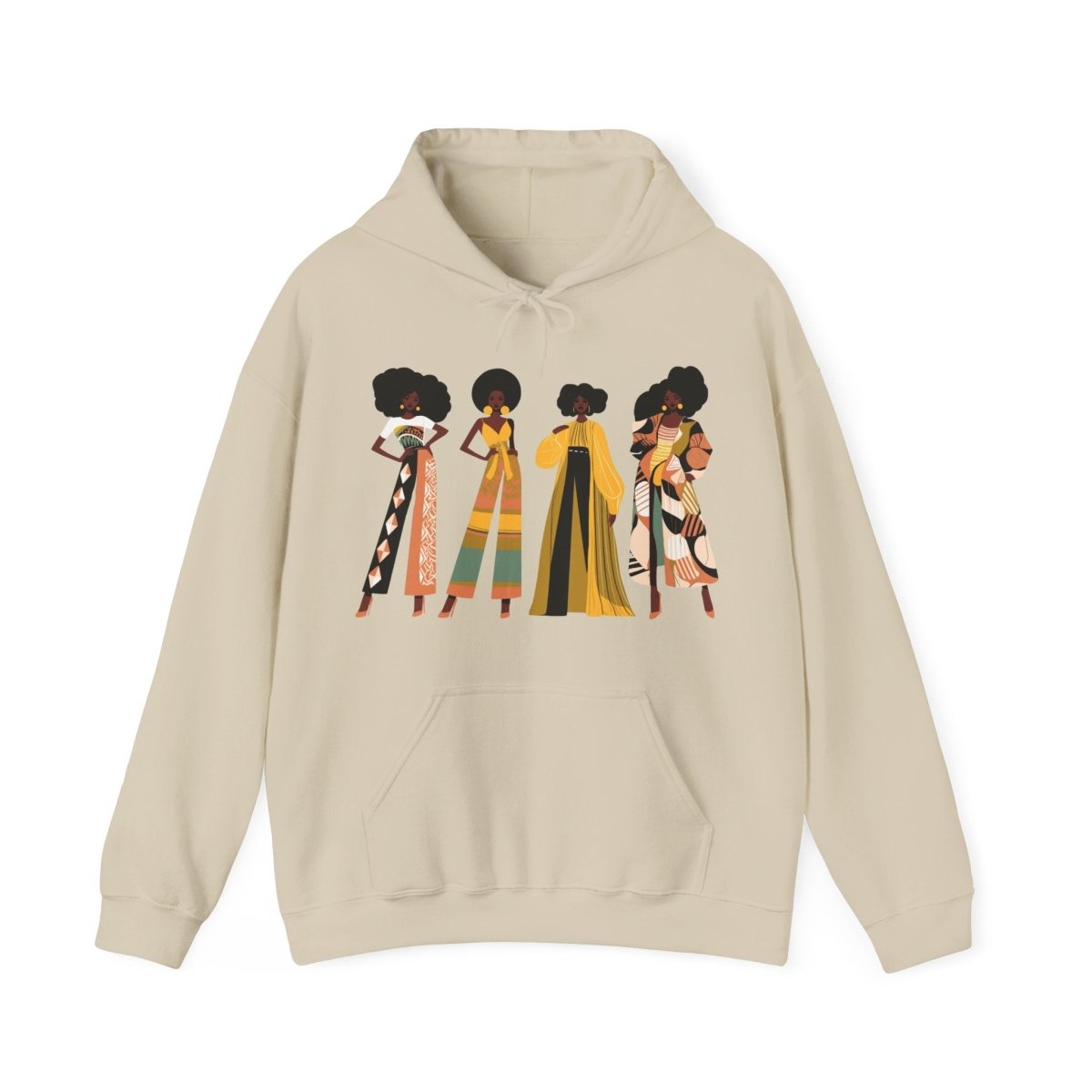 Fro Girls Hoodie - Afrocentric Art by The Trini Gee