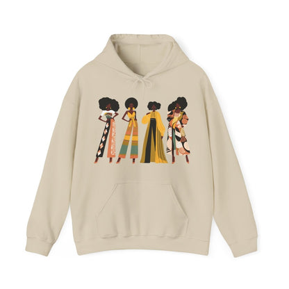 Fro Girls Hoodie - Afrocentric Art by The Trini Gee