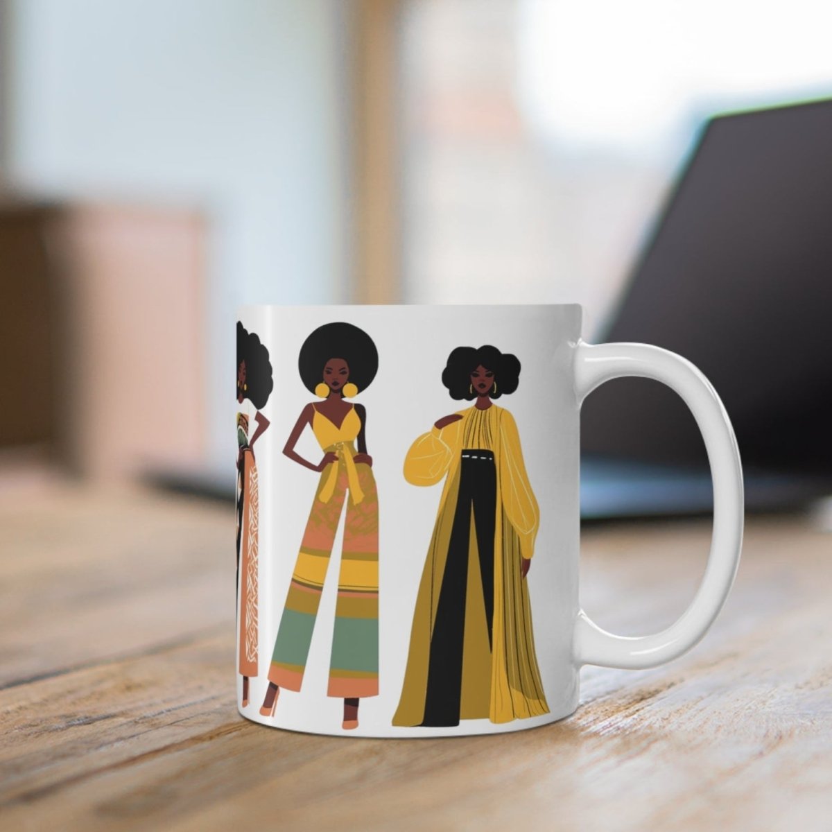 Fro Girls Mug - Afrocentric Art by The Trini Gee