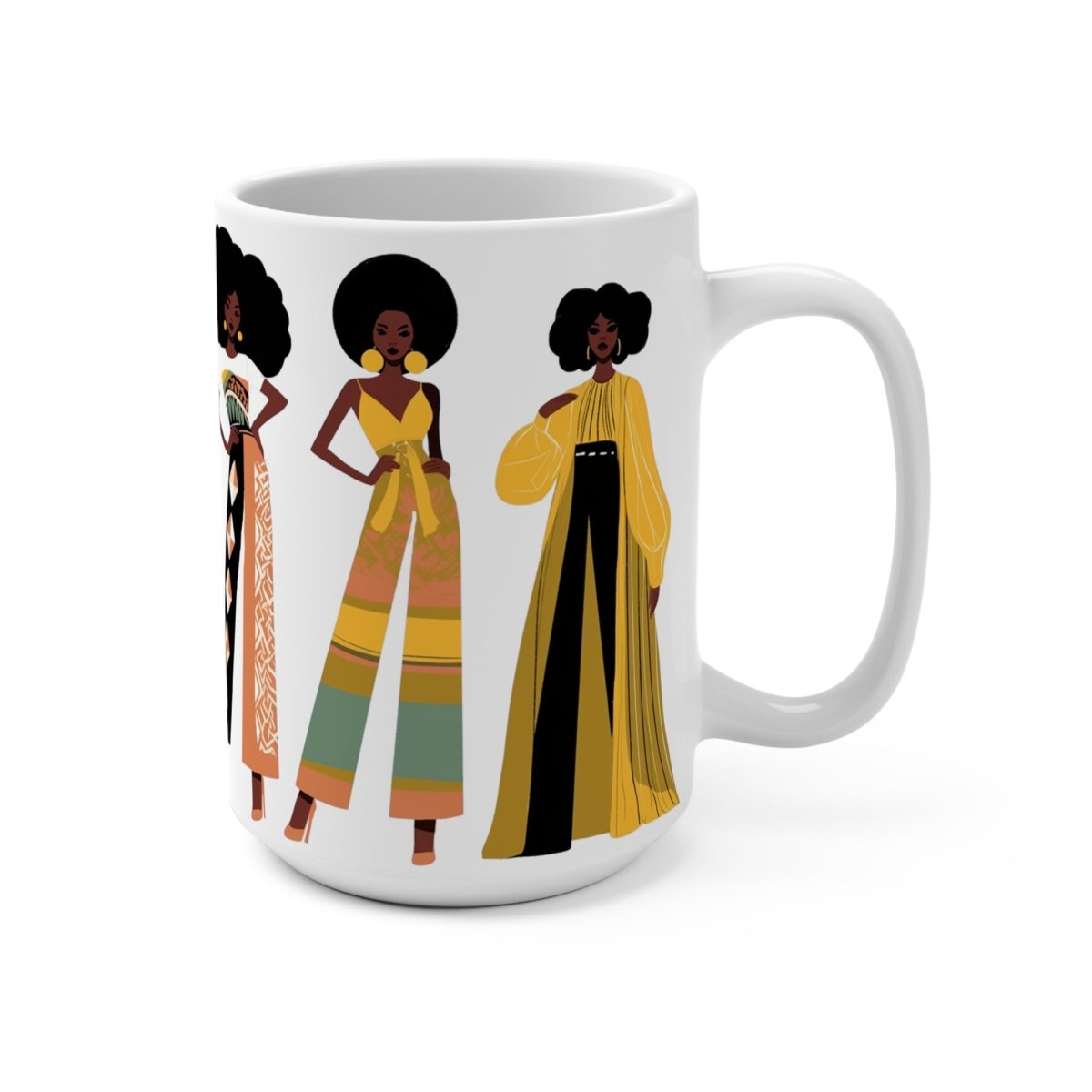 Fro Girls Mug - Afrocentric Art by The Trini Gee