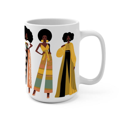 Fro Girls Mug - Afrocentric Art by The Trini Gee