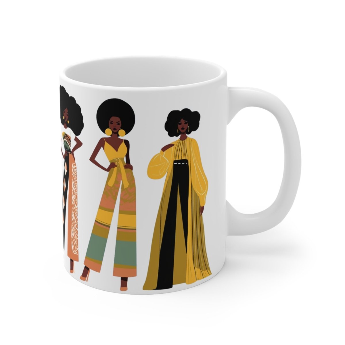 Fro Girls Mug - Afrocentric Art by The Trini Gee