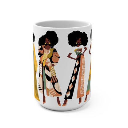 Fro Girls Mug - Afrocentric Art by The Trini Gee