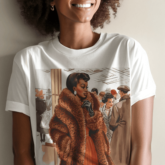 Fur Glamour Shirt - Afrocentric Art by The Trini Gee