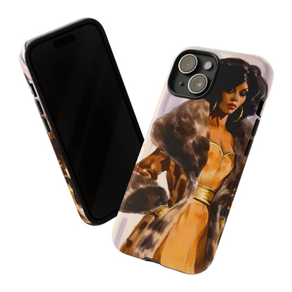 Fur Style Phone Case - Afrocentric Art by The Trini Gee