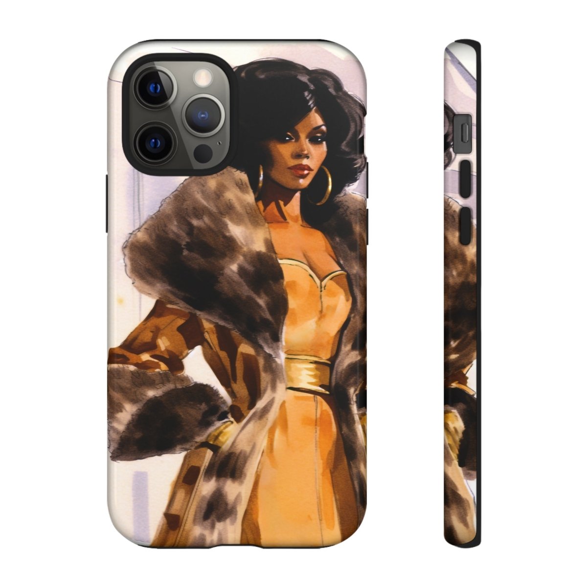 Fur Style Phone Case - Afrocentric Art by The Trini Gee