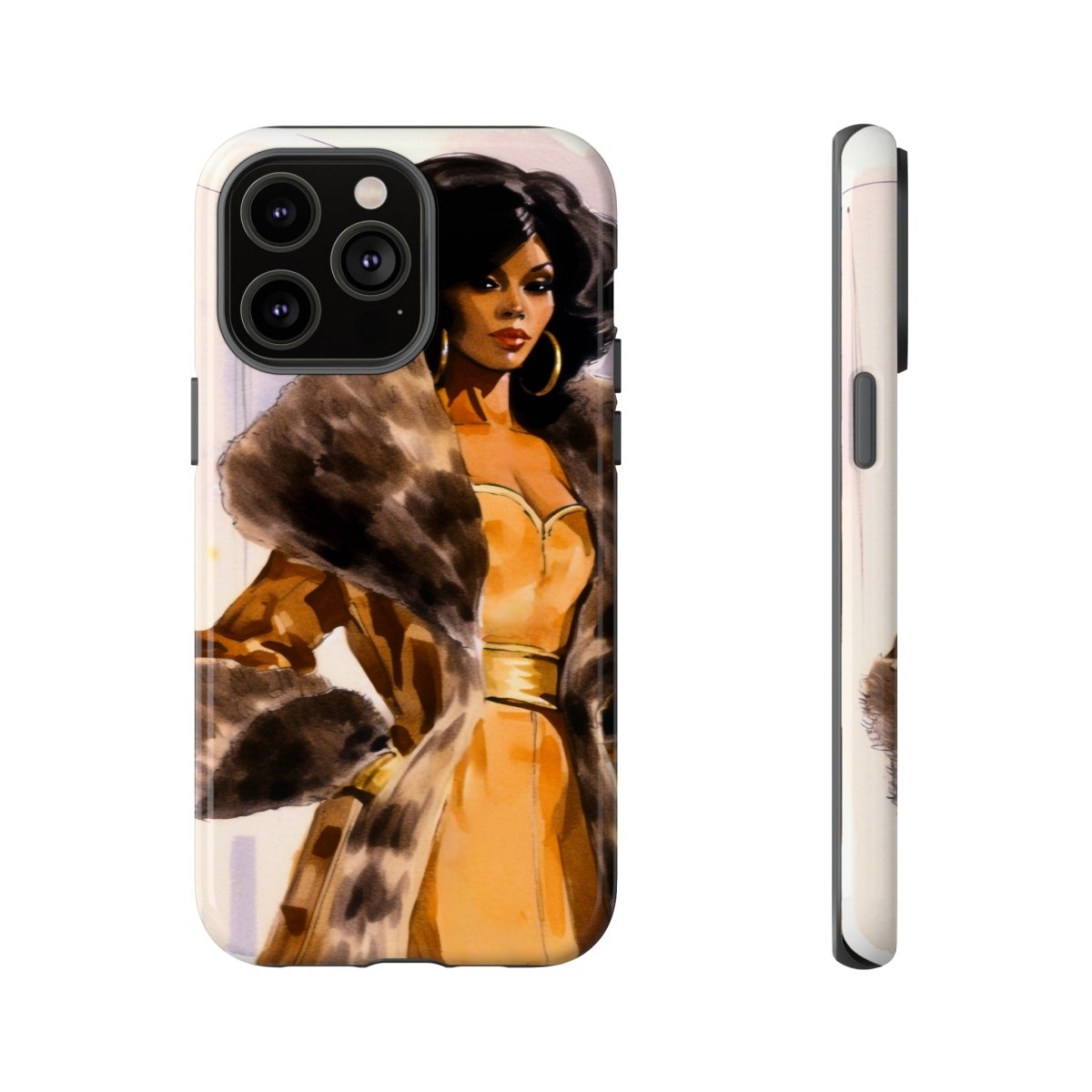 Fur Style Phone Case - Afrocentric Art by The Trini Gee