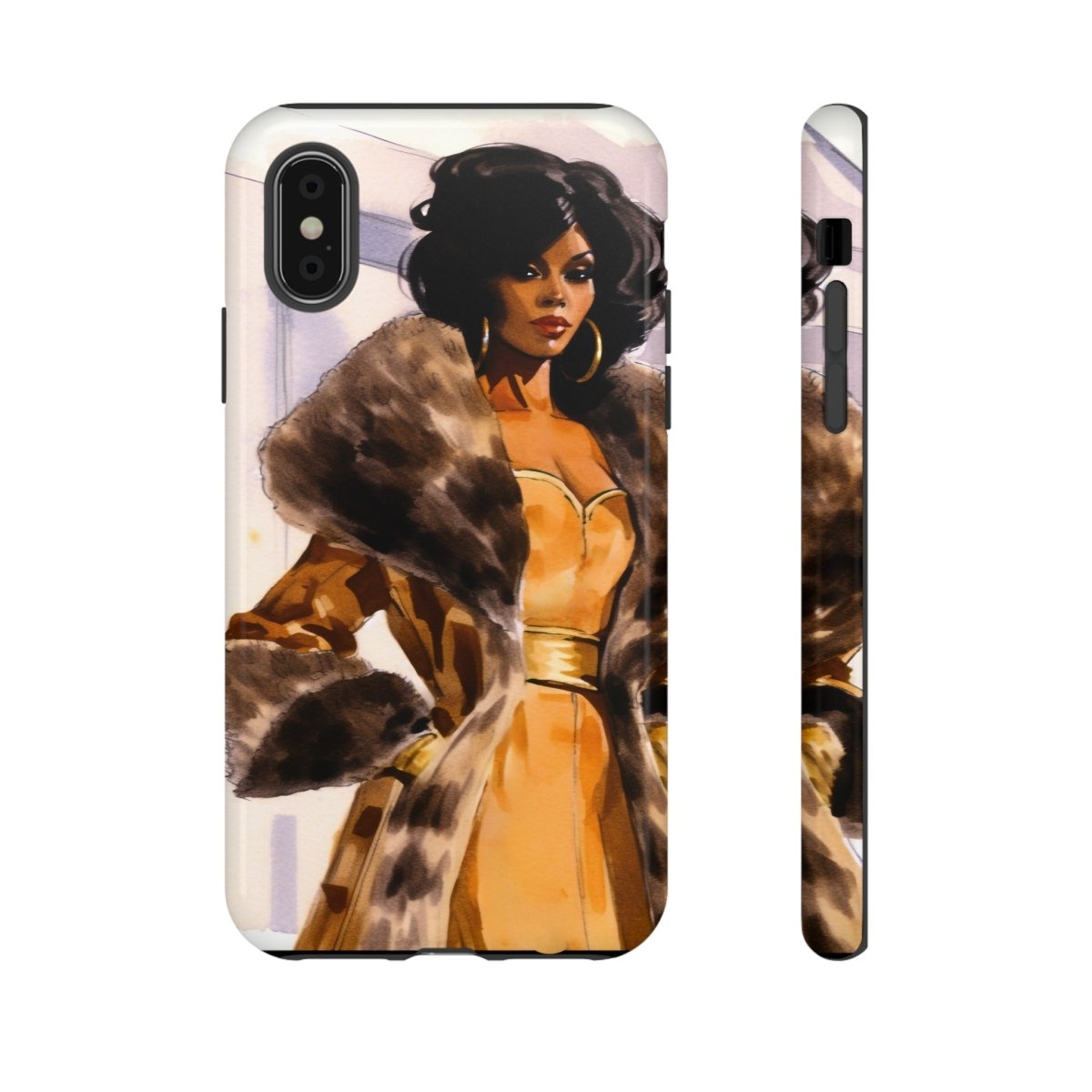 Fur Style Phone Case - Afrocentric Art by The Trini Gee