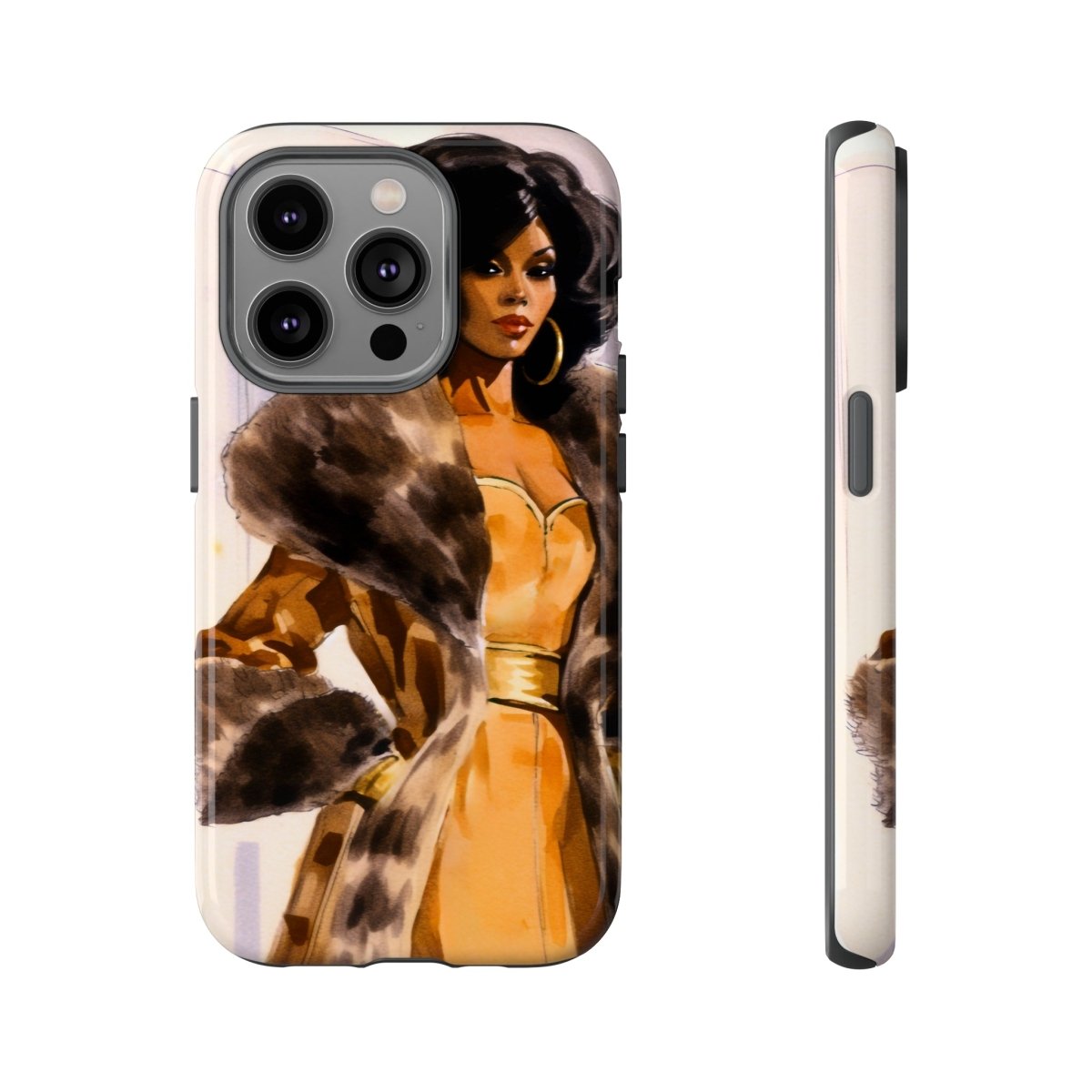 Fur Style Phone Case - Afrocentric Art by The Trini Gee