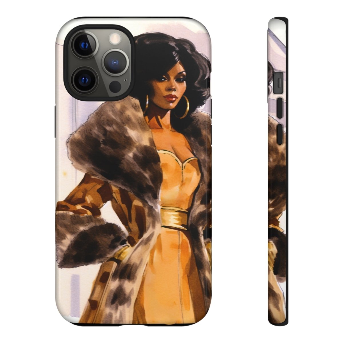 Fur Style Phone Case - Afrocentric Art by The Trini Gee