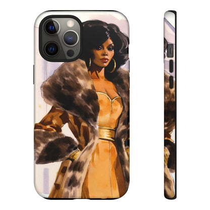 Fur Style Phone Case - Afrocentric Art by The Trini Gee