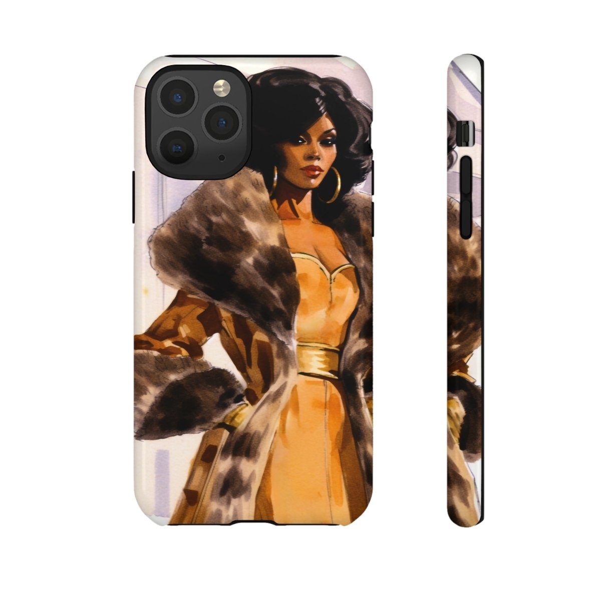 Fur Style Phone Case - Afrocentric Art by The Trini Gee