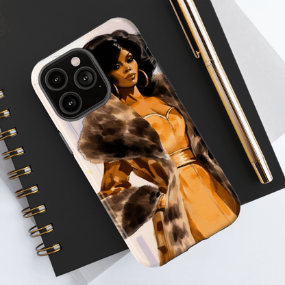 Fur Style Phone Case - Afrocentric Art by The Trini Gee