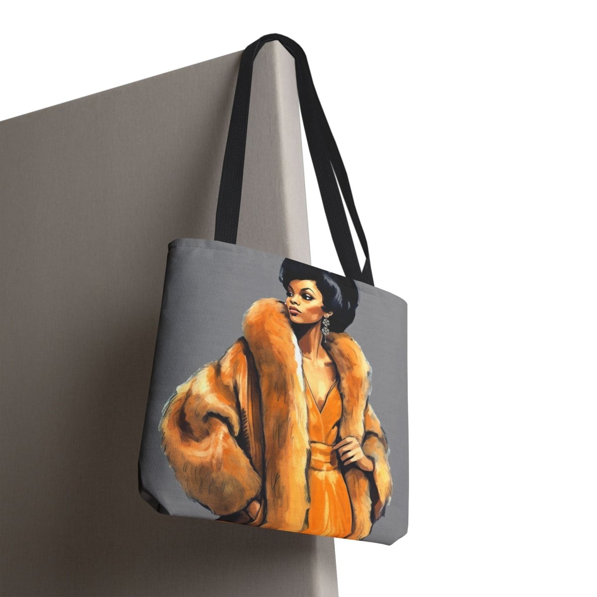 Fur Woman Tote Bag - Afrocentric Art by The Trini Gee
