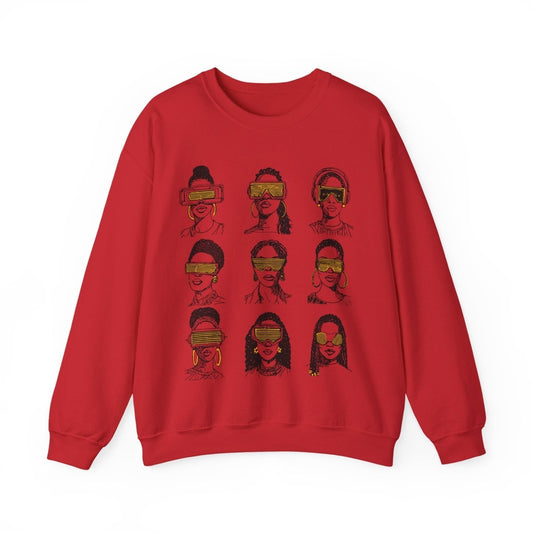 Future Shades Sweatshirt - Afrocentric Art by The Trini Gee