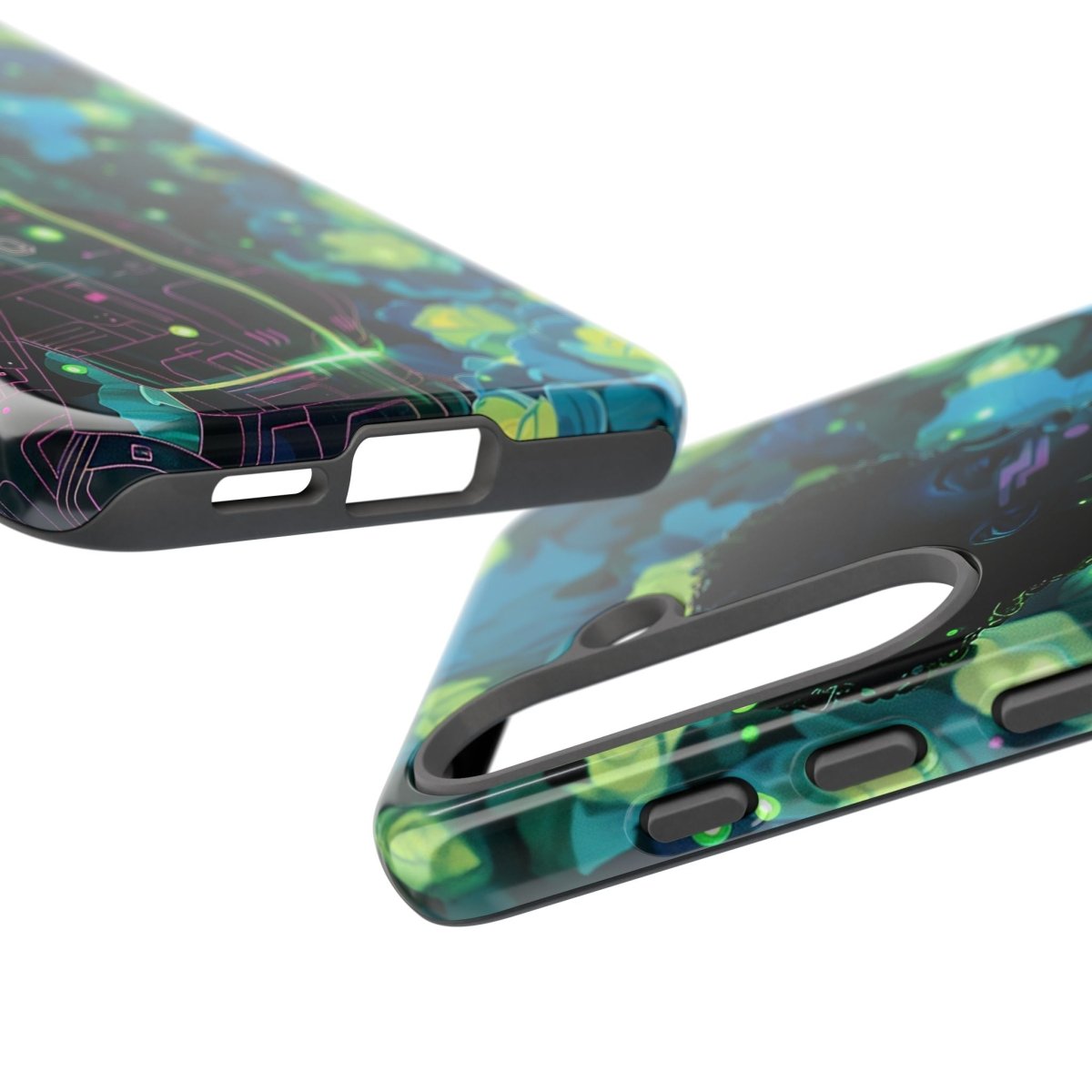 Futuristic Floral Phone Case - Afrocentric Art by The Trini Gee