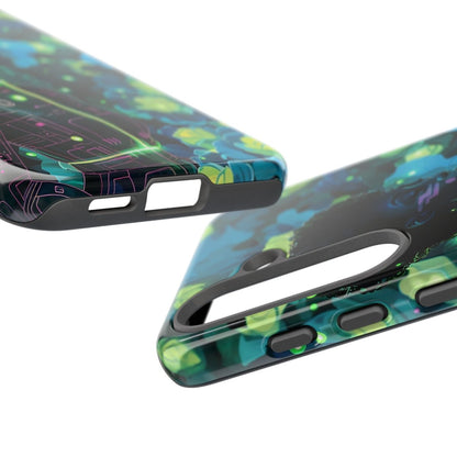 Futuristic Floral Phone Case - Afrocentric Art by The Trini Gee