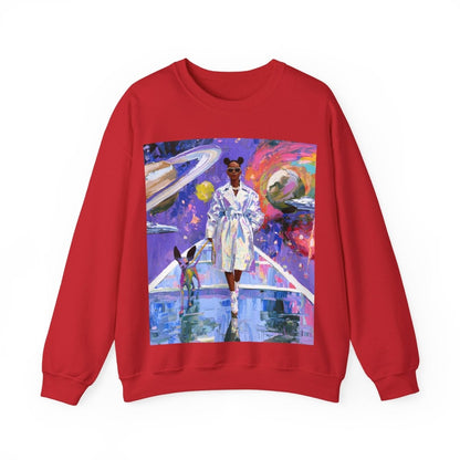 Futuristic Galaxy Sweatshirt - Afrocentric Art by The Trini Gee