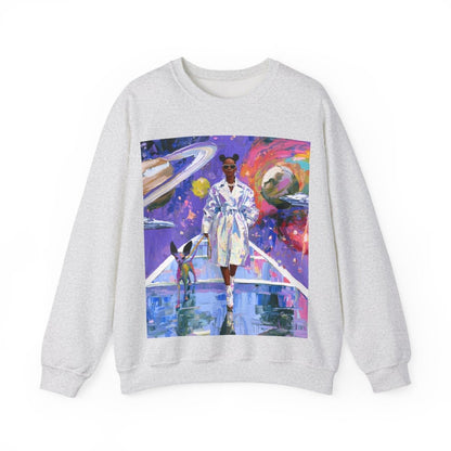 Futuristic Galaxy Sweatshirt - Afrocentric Art by The Trini Gee