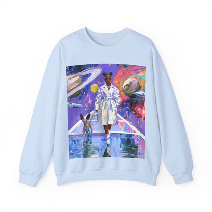 Futuristic Galaxy Sweatshirt - Afrocentric Art by The Trini Gee